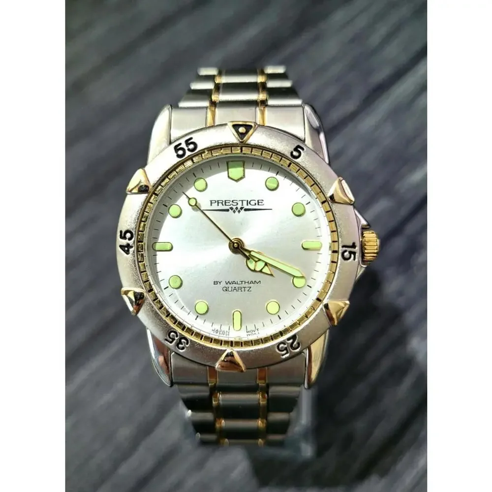 Vintage Rare Retro Men's Waltham Prestige Dive Watch In Box‎